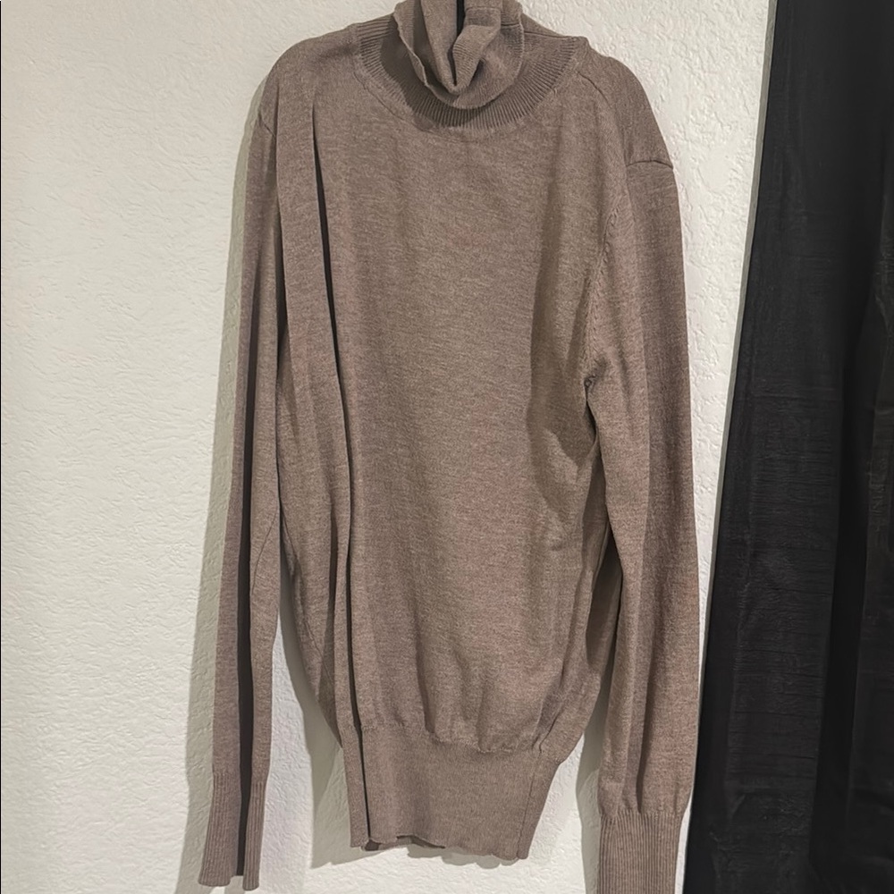 Men's Brown Turtleneck Sweater